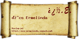 Ács Ermelinda névjegykártya